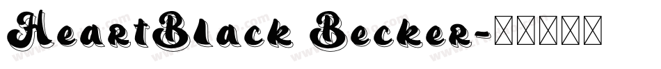HeartBlack Becker字体转换